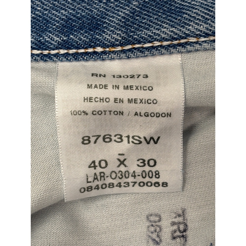 Rustler Classic Regular Fit Straight Leg Jeans Men's 40x30 Light Wash NWT - Picture 6 of 10